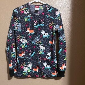 Dickies Multicolor Print Scrub Top